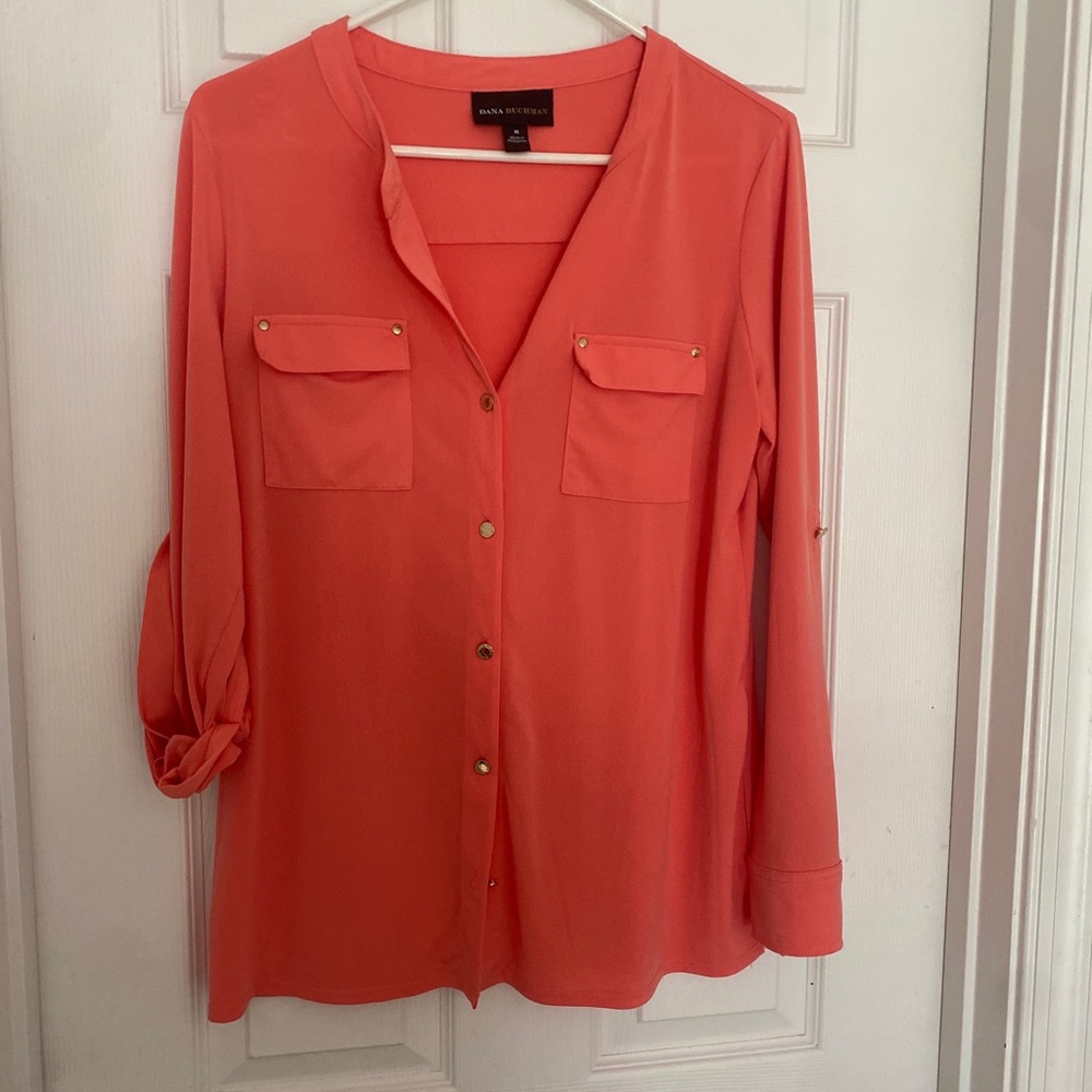 Long Sleeve Blouse -Dana Buchman